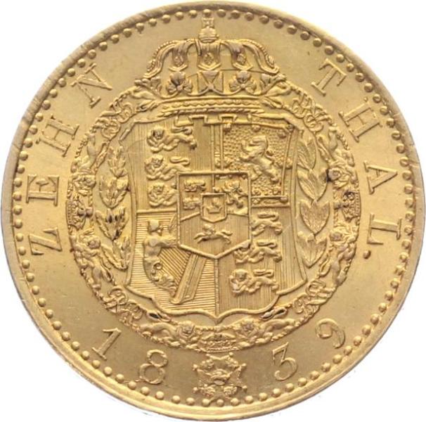 Braunschweig-Calenberg-Hannover, ab 1692 Kurfürstentum, ab 1815 Königreich, Ernst August 1837-1851. 10 Taler 1839 S